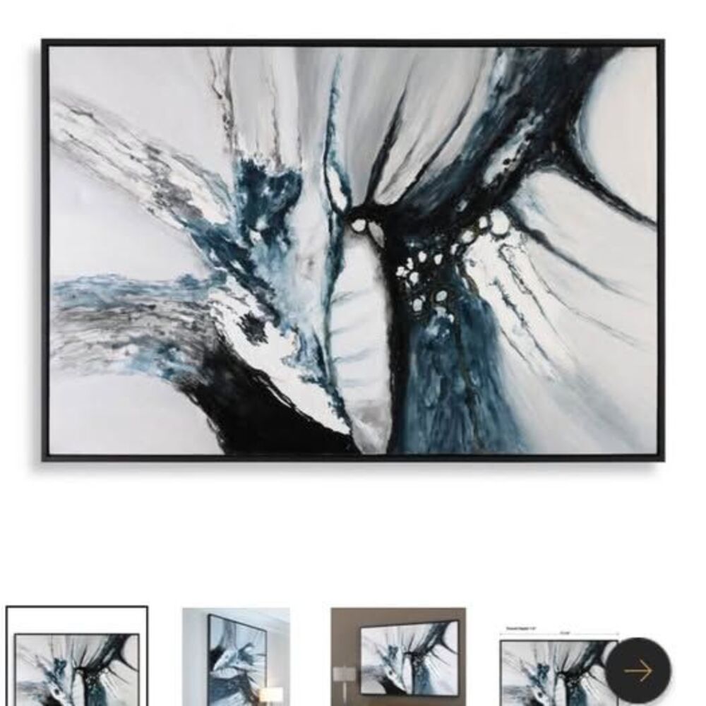 Go with the flow hand painted revelation frame